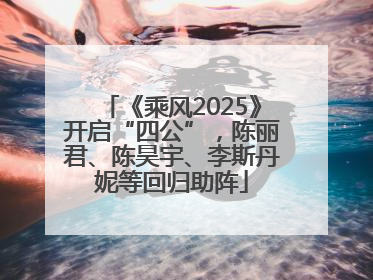 《乘风2025》开启“四公”，陈丽君、陈昊宇、李斯丹妮等回归助阵