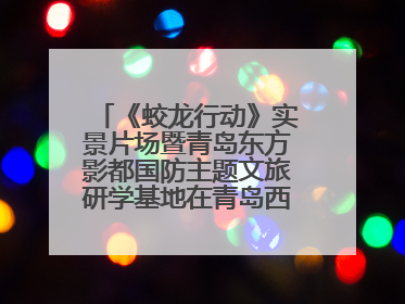 《蛟龙行动》实景片场暨青岛东方影都国防主题文旅研学基地在青岛西海岸新区开业
