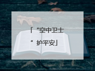 “空中卫士”护平安