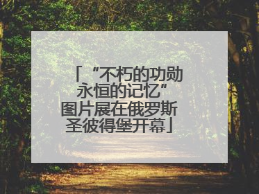 “不朽的功勋 永恒的记忆”图片展在俄罗斯圣彼得堡开幕