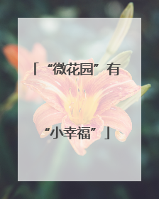 “微花园”有“小幸福”