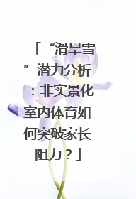 “滑旱雪”潜力分析：非实景化室内体育如何突破家长阻力？