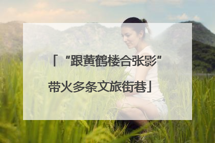“跟黄鹤楼合张影”带火多条文旅街巷
