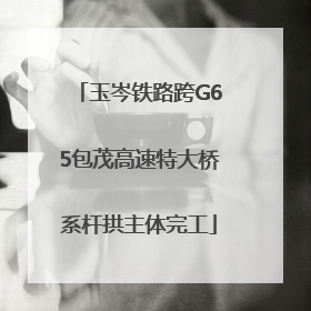 玉岑铁路跨G65包茂高速特大桥系杆拱主体完工