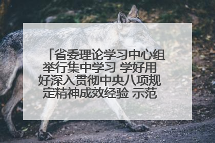 省委理论学习中心组举行集中学习 学好用好深入贯彻中央八项规定精神成效经验 示范带头持续推动全省学习教育走深走实