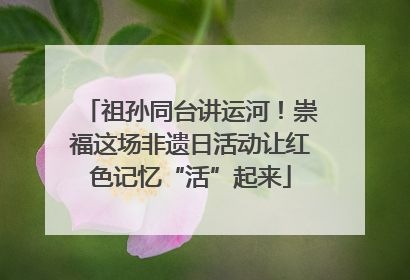 祖孙同台讲运河！崇福这场非遗日活动让红色记忆“活”起来
