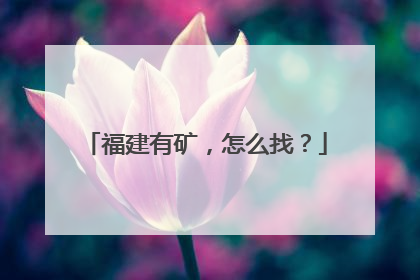 福建有矿，怎么找？