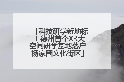 科技研学新地标！德州首个XR大空间研学基地落户杨家圈文化街区