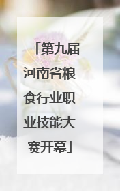 第九届河南省粮食行业职业技能大赛开幕
