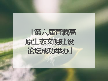 第六届青藏高原生态文明建设论坛成功举办