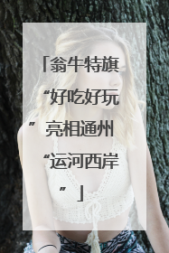 翁牛特旗“好吃好玩”亮相通州“运河西岸”