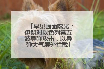 罕见画面曝光：伊朗对以色列第五波导弹攻击，以导弹大气层外拦截