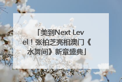 美到Next Level！张柏芝亮相澳门《水舞间》新章盛典