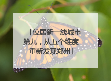 位居新一线城市第九，从五个维度重新发现郑州