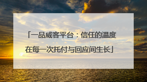 一品威客平台：信任的温度 在每一次托付与回应间生长