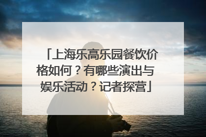 上海乐高乐园餐饮价格如何？有哪些演出与娱乐活动？记者探营