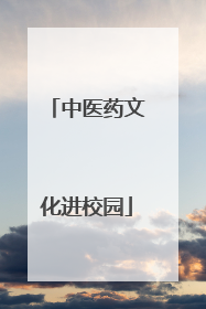 中医药文化进校园
