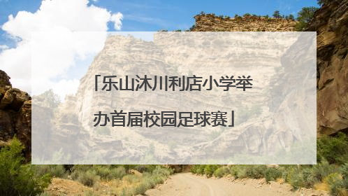 乐山沐川利店小学举办首届校园足球赛