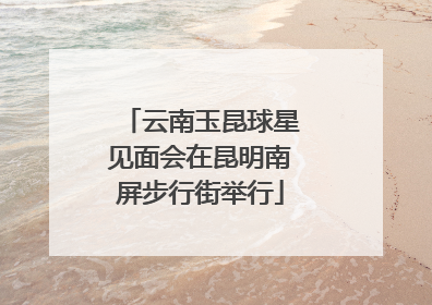 云南玉昆球星见面会在昆明南屏步行街举行