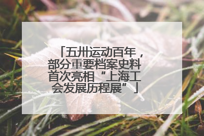五卅运动百年，部分重要档案史料首次亮相“上海工会发展历程展”