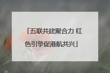五联共建聚合力 红色引擎促港航共兴