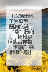 以扬州包子为原型，圆润饱满，“蒸”腾向上，扬州足球队吉祥物“包赢”亮相即售罄
