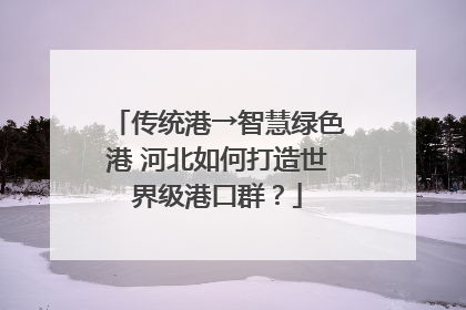 传统港→智慧绿色港 河北如何打造世界级港口群？