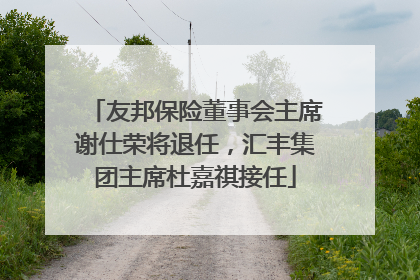 友邦保险董事会主席谢仕荣将退任，汇丰集团主席杜嘉祺接任