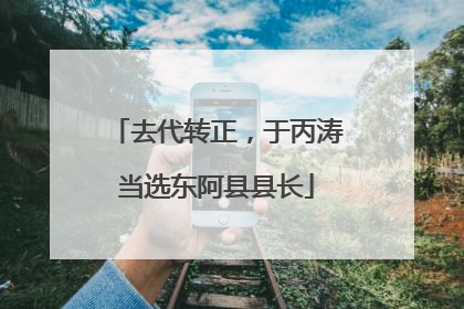 去代转正，于丙涛当选东阿县县长