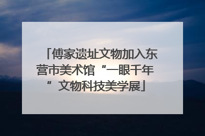 傅家遗址文物加入东营市美术馆“一眼千年”文物科技美学展
