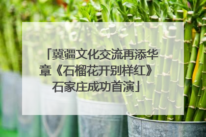 冀疆文化交流再添华章《石榴花开别样红》石家庄成功首演