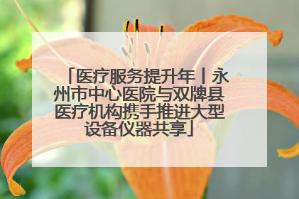 医疗服务提升年丨永州市中心医院与双牌县医疗机构携手推进大型设备仪器共享