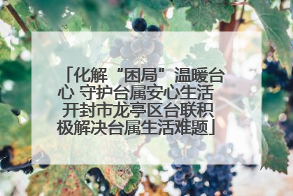 化解“困局”温暖台心 守护台属安心生活 开封市龙亭区台联积极解决台属生活难题