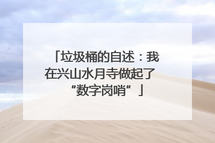 垃圾桶的自述：我在兴山水月寺做起了“数字岗哨”