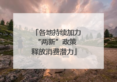 各地持续加力“两新”政策 释放消费潜力