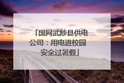 国网武陟县供电公司：用电进校园  安全过暑假