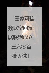 国家可信数据空间发展联盟成立 三六零首批入选