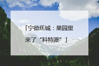 宁德蕉城：果园里来了“科特派”