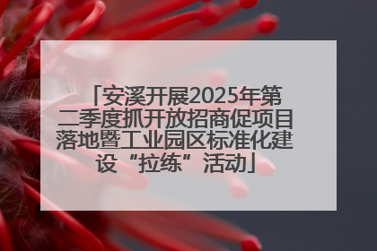 安溪开展2025年第二季度抓开放招商促项目落地暨工业园区标准化建设“拉练”活动
