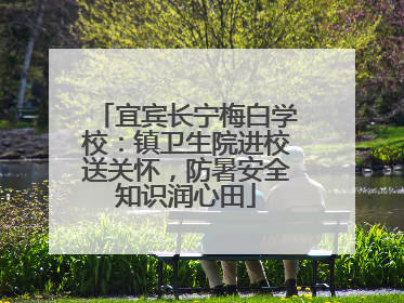 宜宾长宁梅白学校：镇卫生院进校送关怀，防暑安全知识润心田