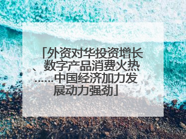 外资对华投资增长、数字产品消费火热……中国经济加力发展动力强劲