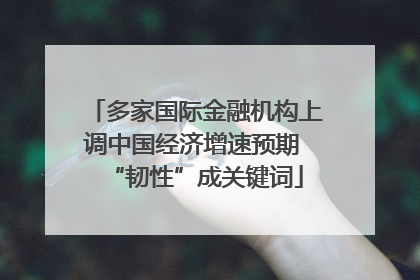 多家国际金融机构上调中国经济增速预期 “韧性”成关键词