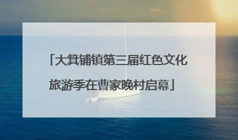 大箕铺镇第三届红色文化旅游季在曹家晚村启幕
