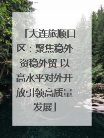 大连旅顺口区：聚焦稳外资稳外贸 以高水平对外开放引领高质量发展