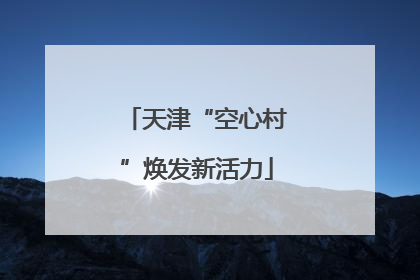 天津“空心村”焕发新活力
