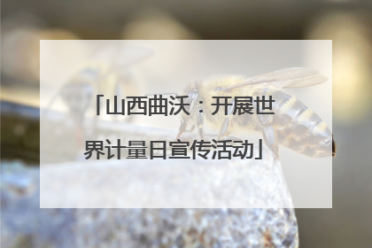 山西曲沃：开展世界计量日宣传活动