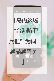 岛内这场“台海防卫兵推”为何越描越黑？