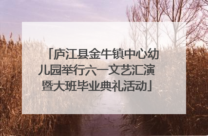 庐江县金牛镇中心幼儿园举行六一文艺汇演暨大班毕业典礼活动
