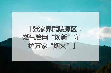 张家界武陵源区：燃气管网“焕新”守护万家“烟火”