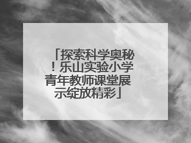 探索科学奥秘！乐山实验小学青年教师课堂展示绽放精彩